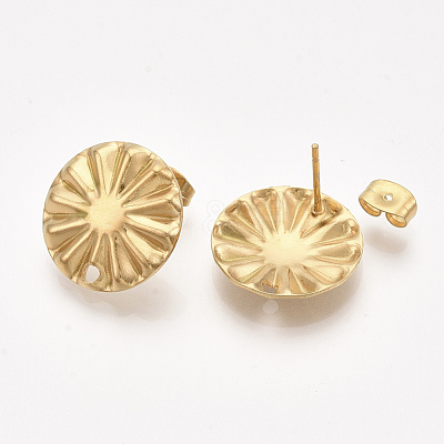 304 Stainless Steel Stud Earring Findings STAS-S079-48A-1
