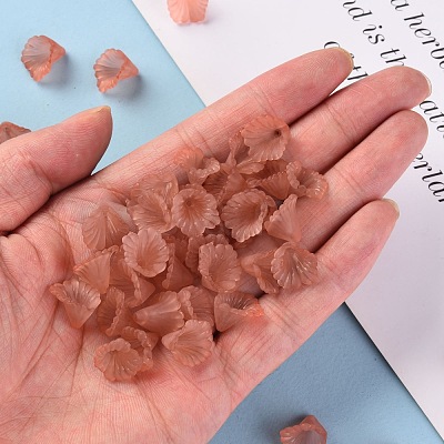 Frosted Acrylic Bead Caps MACR-S371-10A-763-1