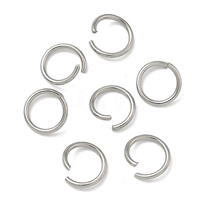 Tarnish Resistant 304 Stainless Steel Open Jump Rings STAS-E066-08-10mm-1