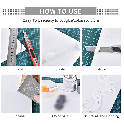 20Sheets Foamed PVC Mould Plates DIY-BC0017-56B-1