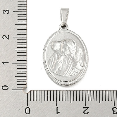 Non-Tarnish 304 Stainless Steel Pendants STAS-B071-02A-09P-1