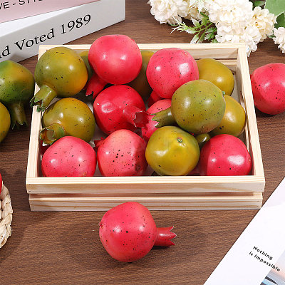 20Pcs 2 Colors Mini Foam Imitation Pomegranates AJEW-CA0004-33-1