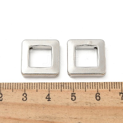 Alloy Hollow Rhombus Beads TIBE-P003-24P-1