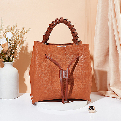 PU Imitation Leather Braided Bag Handles and Purse Drawstring FIND-WR0009-12-1