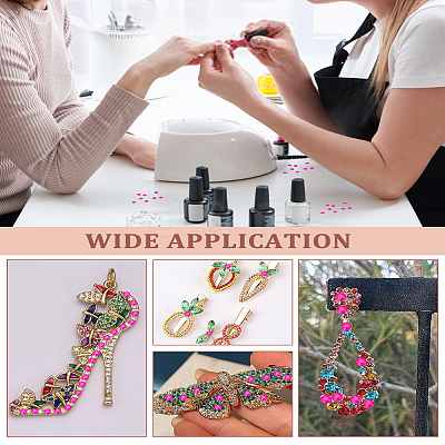 1000Pcs Glass Rhinestone Cabochons DIY-LP0002-52B-1