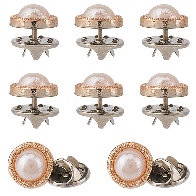 30Pcs Round Iron Lapel Pin Backs for Backpack Clothes JEWB-GF0011-52-1