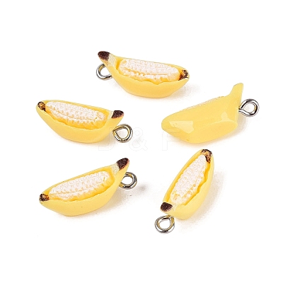 Opaque Resin Imitation Fruit Pendants RESI-Q232-06A-1