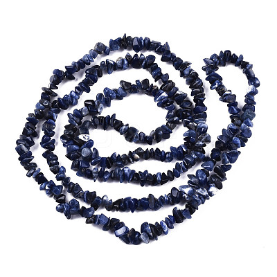 Natural Sodalite Beads Strands X-G-S364-080-1