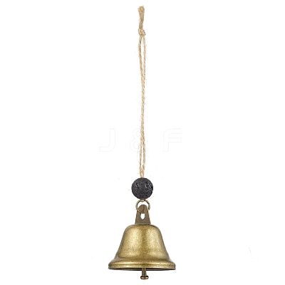Iron Bell Pendant Decorations HJEW-JM02178-02-1