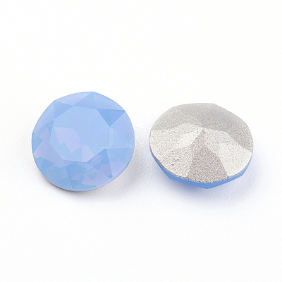 Pointed Back & Back Plated K9 Glass Rhinestone Cabochons RGLA-J012-8mm-285-1