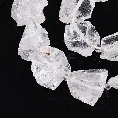 Natural Quartz Crystal Rough Beads Strands G-Q606-93-1