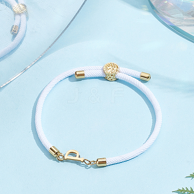 1pc Adjustable Nylon Cord Slider Bracelets for Women BJEW-LP0001-33P-G-1