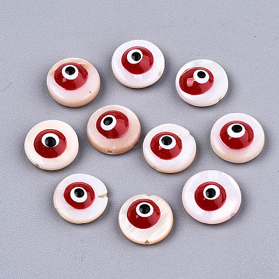 Natural Freshwater Shell Beads SHEL-T018-10D-1
