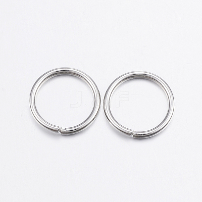 Tarnish Resistant 304 Stainless Steel Open Jump Rings X-STAS-P151-01-1