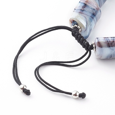 Adjustable Nylon Thread Braided Bead Bracelets BJEW-JB06070-02-1
