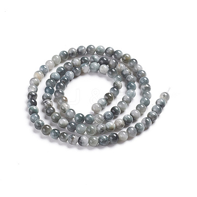 Natural Eagle Eye Beads Strands G-I281-02-4mm-1