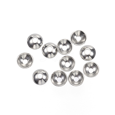 Tarnish Resistant 201 Stainless Steel Bead Caps STAS-F040-20F-P-1