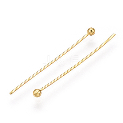 Brass Ball Head Pins X-KK-G331-10-0.6x25-1