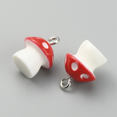 Opaque Resin Pendants RESI-CJC0012-17C-1