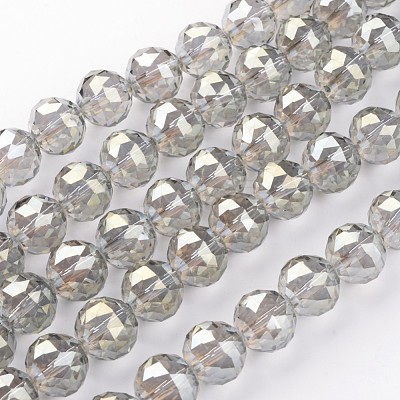 Electroplate Glass Bead Strands EGLA-J140-FR04-14mm-1