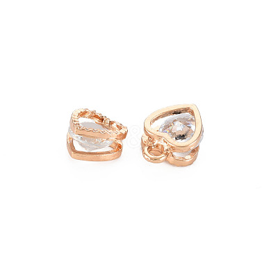 Heart Alloy Charms ZIRC-R007-043A-03KC-1