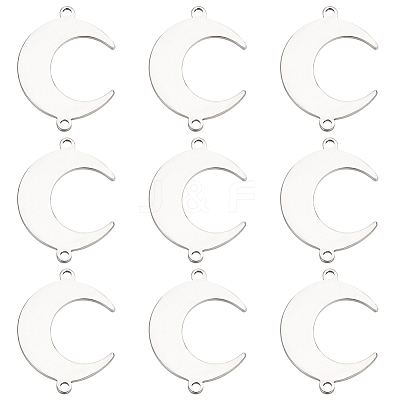 60Pcs 201 Stainless Steel Connector Charms STAS-SC0008-88-1