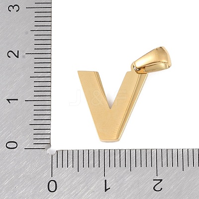 Natural White Shell Alphabet Pendants STAS-M338-02G-V-1