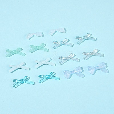 70Pcs 7 Styles Opaque & Transparent Acrylic Beads MACR-FS0002-13-1