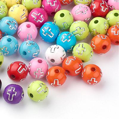Plating Acrylic Beads PACR-Q113-11-1