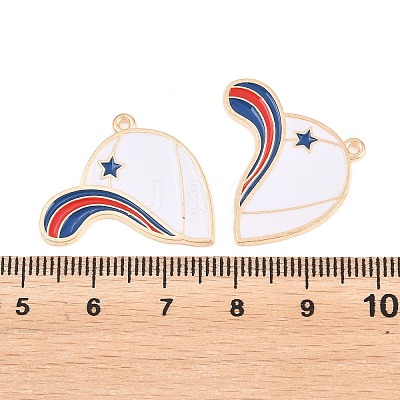 Sport Alloy Enamel Pendants ENAM-C035-01C-1