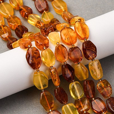 Gradient Color Natural Amber Beads Strands G-F803-E01-01-1