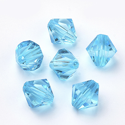 Transparent Acrylic Beads X-TACR-S146-4mm-M-1