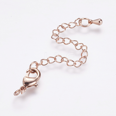 Long-Lasting Plated Brass Chain Extender KK-F711-09RG-1