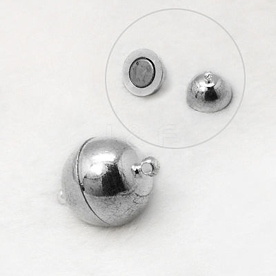 Brass Magnetic Clasps with Loops X-MC043-3-1