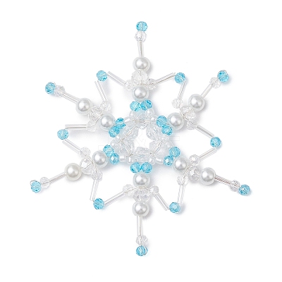 Christmas Theme Glass Big Pendants HJEW-JM02560-1