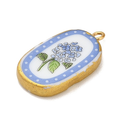 Printed Porcelain Pendants X-STAS-C183-03B-04-1