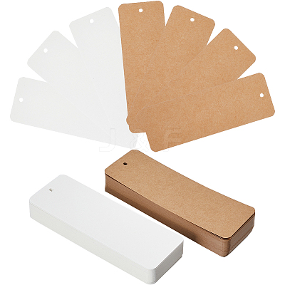 120Pcs 2 Colors Paper Blank Bookmarks AJEW-SP0001-25-1