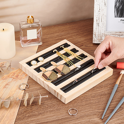 5-Slot Bamboo Ring Displays RDIS-WH0002-15A-1