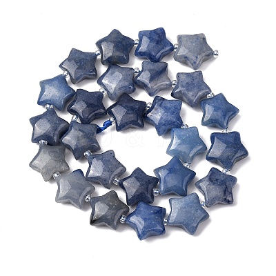 Natural Blue Aventurine(Dyed & Heated) Beads Strands G-K359-E02-1