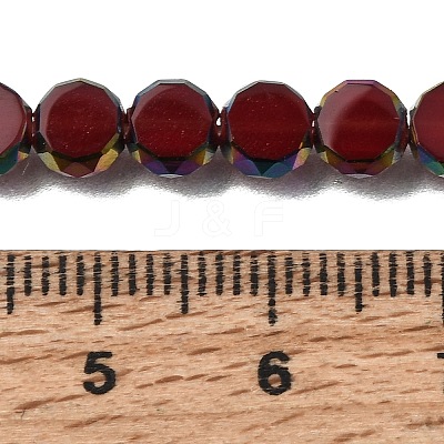 Electroplated Transparent Glass Beads Strands GL-CBA98F0-06B-04-1