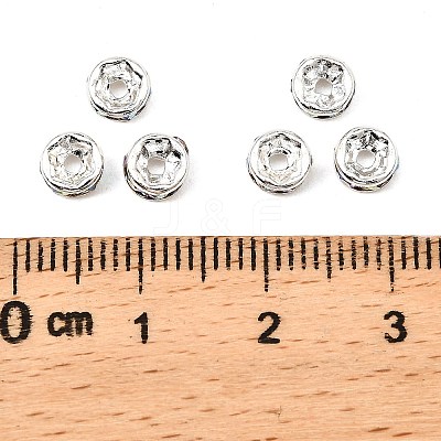 Brass Rhinestone Spacer Beads X-RB-A014-Z5mm-28S-NF-1