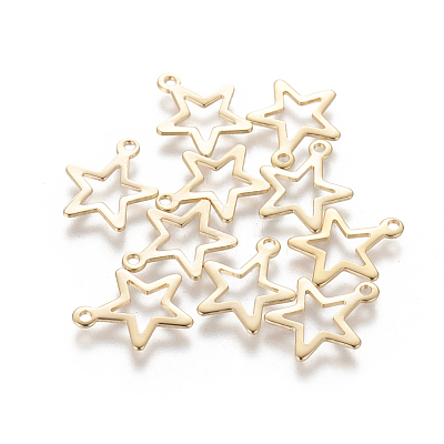 201 Stainless Steel Charms STAS-L233-046G-1