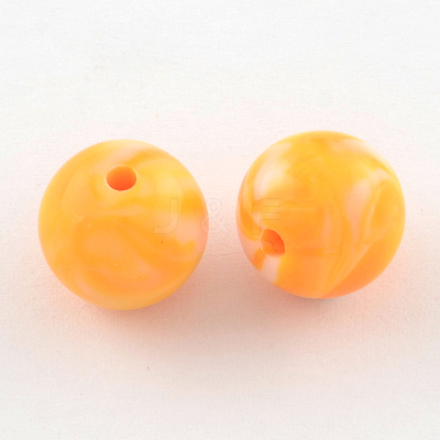 Opaque Acrylic Beads SACR-R853-10mm-M-1