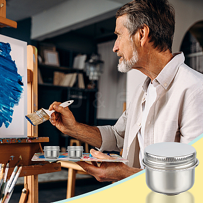 340 Stainless Steel Oil Painting Cup LS-CON-WH0001-17-1