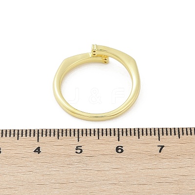 Brass Micro Pave Cubic Zirconia Cuff Rings RJEW-S400-12G-1