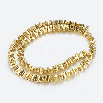 Non-magnetic Synthetic Hematite Beads Strands G-P338-24A-3x6mm-G-1