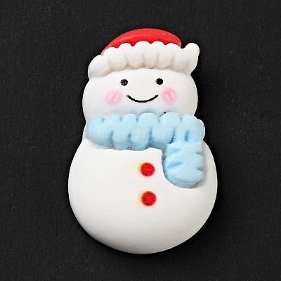 Opaque Christmas Resin Cabochons RESI-G039-08-1