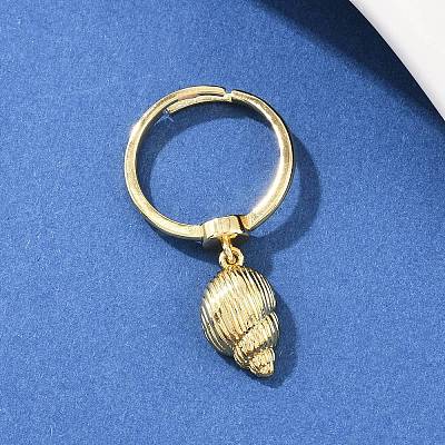 Brass Adjustable Finger Rings RJEW-C145-04G-1