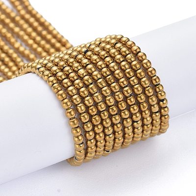 Electroplate Glass Beads Strands EGLA-K014-A-FP05-1