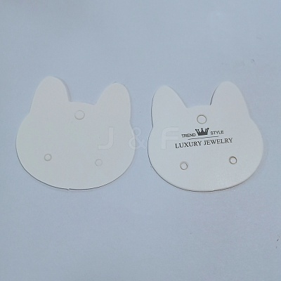 Paper Earring Card Holder for Earring Display CDIS-WH0019-08-1